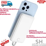 10000MAH Power Bank Ultra Slim Magnetic Battery Pack Wireless Charger For Iphone. Fixed Price $20.99.