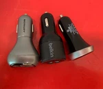 Lot Of 3 Merkury,youse,belkin, Port Usb Car Charger Socket Adapter Iphone. Fixed Price $5.00.