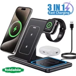 Led Fast Wireless Charger Stand 3 1 Foldable Charging Station For Iphone. Fixed Price $22.85.