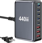 440W Fast Usb Gan Charger Block 8 Port Charging Station Hub Brick Dual Pd Pps. Fixed Price $70.79.
