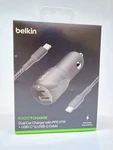 Belkin 37W Dual Port Fast Car Charger 3. Ft Usb-c Cable 25W & Usb-a 12W. Fixed Price $12.00.