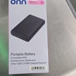 Onn Portable Battery Power Bank 10,000MAH Usb-c For Smartphones Tablets. Fixed Price $15.99.