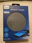 Philips Fabric Decor Wireless Fast Charging Pad W/5 Foot Micro 10 Watt. Fixed Price $13.00.