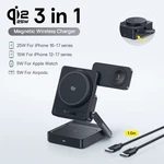 Baseus 3 Magnetic Wireless Charger QI2.2 25W Fast Charging For Iphone 17 16. Fixed Price $78.69.