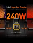 Aohi The Future Starship 240W 27,600MAH Led Display Power Bank With 3FT C-cable. Fixed Price $230.00.