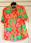 Chubbies Mens Lg. Friday Sky's Out Thighs Shirt Fluoresce Pink,orange, Green. Fixed Price $37.00.