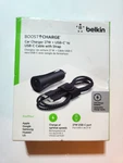 Belkin Boost Car Charger 27W + Usb-c To Cable W/strap For Apple. Fixed Price $15.00.