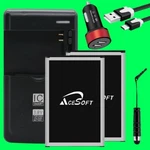 2X 2770MAH Li Ion Battery Car Charger Cable Stylus For Cricket Lg Risio H343 Usa. Fixed Price $40.24.