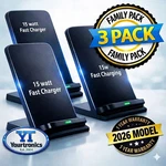 3 Pack Wireless Fast Charger Stand Dock Cradle For Apple Iphone Samsung Galaxy. Fixed Price $19.99.