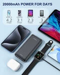 20,000MAH Portable Charger High-capacity Usb-c Power Bank (black). Fixed Price $19.96.
