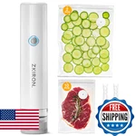 Zkiron Onetouch Handheld Vacuum Sealer W/12 Reusable Bags - Compact Food Saver. Fixed Price $50.24.
