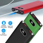 20000MAH Power Bank Dual Usb 4.5V/5A 22.5W Battery Charger For Iphone Cellphone. Fixed Price $21.83.