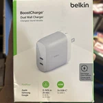 Belkin Boost 40W Dual Wall Fast Charger 2X Usb-c Certified Apple Samsung. Fixed Price $19.99.