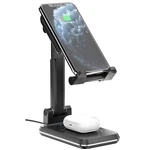 Dual 10W Wireless Charger Fast Foldable Stand 2-COILS Charging Pad For Phones. Fixed Price $50.53.