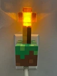 Thinkgeek Minecraft Redstone Torch Nightlight Usb Wall Charger, Tested. Fixed Price $16.99.