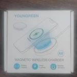 Youngreen A8 Magnetic Wireless Charging Pad For Iphone 14/13/12/11, White, 1M. Fixed Price $11.69.
