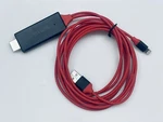Pinyuan Red Usb/hdmi/lightning Connector Cable Cord Free Shipping. Fixed Price $12.19.