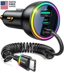 70W Car Charger For Iphone 17 Pro Max, Usb Fast Charging With 5.2F. Fixed Price $27.92.