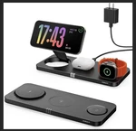3-IN-1 Magsafe Wireless Charging Station For Iphone, Apple Watch, Airpods. Fixed Price $15.00.