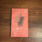 Ai-pro Magnetic Wireless Solar Charger 20,000MAH Red Fast Qi Power Bank. Fixed Price $40.00.