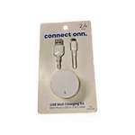 Onn. Wall Charging Kit With Micro Usb To Cable White 3 Feet. Fixed Price $8.00.