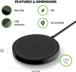 Belkin Wireless Charging Pad Boost Up Bold 10W Qi For All Iphone & Samsung. Fixed Price $10.79.